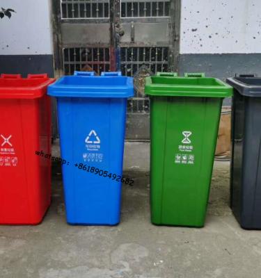 China Viable Plastic Outdoor Garbage Bin Outdoor Trash Can Garden Trash Can for sale