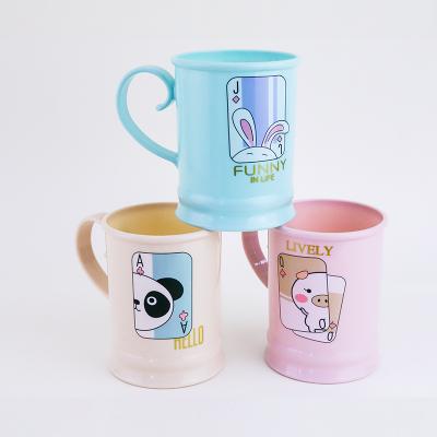 China Factory 101 Viable Cartoon Brand Mug Student Couple Tooth Pattern Best Selling Mug for sale