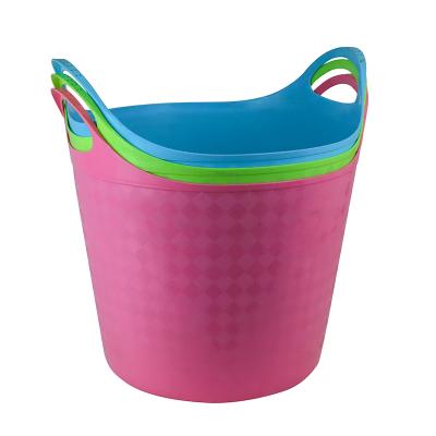 China Durable Plastic Dirty Laundry Hamper High Quality Laundry Hoops Custom Laundry Baskets for sale