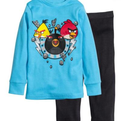 China QUICK DRY Cartoon Baby Clothes Sets Cute Printing Long Sleeve T-shirt + PantSets Kids Casual Sleepwear for sale