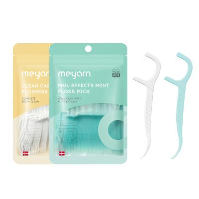 China For Home Use Double Clean Dental Floss Picks for sale