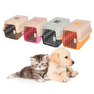 China Breathable Pet Travel and Outdoor Pet Carrier Bag Cat Dog Plastic House Pet Cages Carriers for sale