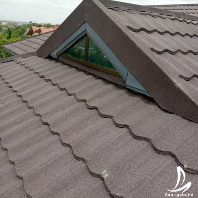 China Gale China manufacture high quality low price roofing building materials steel stone coated metal roofing tiles for sale