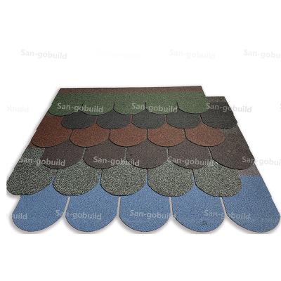 China House Roof Thermal Insulation Materials Fiberglass Modified Bitumen 3 Tag Asphalt Roofing Shingles for sale