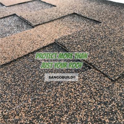 China High Wind Resistance Sangobuild Customized Colors 4 Tab Fiber Cement Roofing Shingles for sale