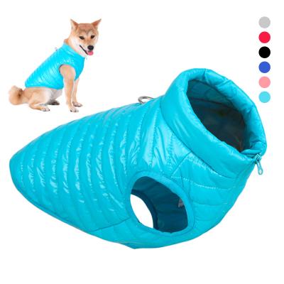 China Stored Windproof Zippered Warm Dog Vest Coat Dog Jackets Winter Pet Clothes for sale