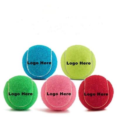 China Stocked Customized Logo Personalized Dog Tennis Ball for sale