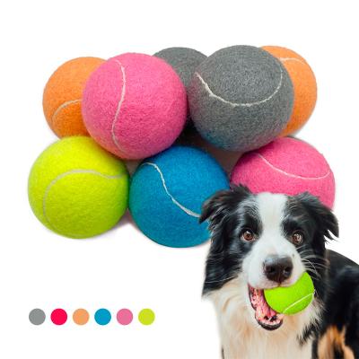 China Safe Stored Eco-Friendly Rubber Tennis Ball Wholesale Pet Dog Dog Toys For Exercise Training for sale