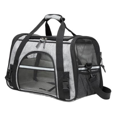 China Airline Stored Approved Soft-Sided Pet Travel Bag Portable Carrier Cat Travel Bag for sale