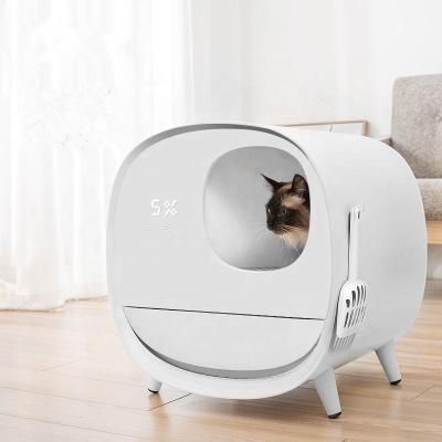 China Luxury Automatic Deodorant Cat Toilet Smart Stocked Enclosed Box for sale