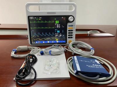 중국 휴대용 NIBP SPO2 환자 모니터, ECG 심장 모니터 병원 ICU 판매용