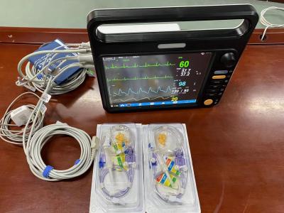 Cina EtCO2 Medical Cardiac Patient Monitor, Equipaggiamento di monitoraggio vitale Multi Lead in vendita