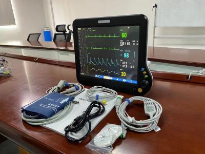 중국 ECG SPO2 NIBP 템프와 함께 휴대용 생명 신호 모니터 기계 판매용