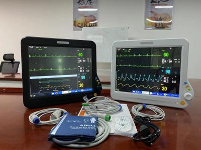 China Monitor do paciente com parâmetros múltiplos de diagnóstico com tela LCD TFT de 15 polegadas à venda