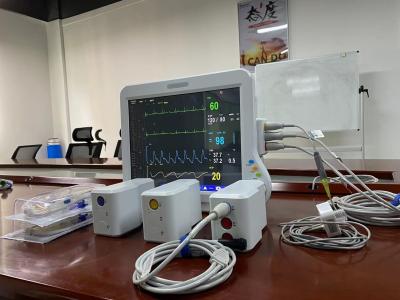 China Monitoramento cardíaco Dispositivos de monitoramento médico modular com ECG SPO2 2Temp à venda