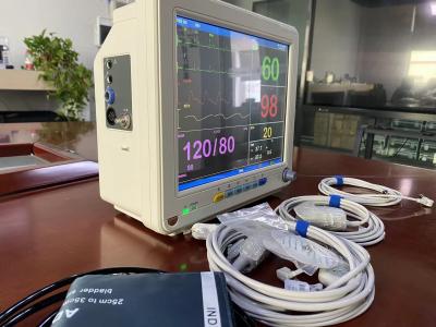 China Lightweight Hospital Patient Vital Signs Monitors With ECG SPO2 NIBP Temp Measurement zu verkaufen