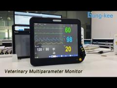 LCD Display Veterinary Multiparameter Monitor Pulse Oximeter Handheld