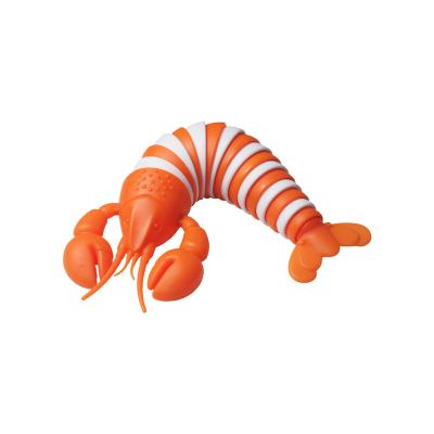 China New Arrival 3D Lobster Toy Decompressed Fiddly Person Slug Game Articulating Stim Toy Lobster Slug Fidget Toy for sale