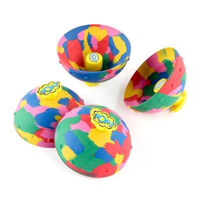 China Relieve Stress Kids Toys New Arrival Hip Hop Jump Toy Jumping Bounce Ball Fidget Toys Camouflage Bounce Rubber Bowl Toy for sale