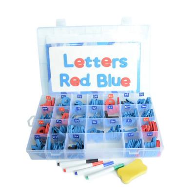 China Environmental Friendly Educational Toys Children Alphabet Magnets Magnet Red&Blue Letters 20200226 for sale