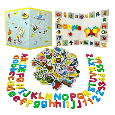 China Magnetic Letter Numbers, Picture Magnets and Shapes for Kids with Double Sided Magnet Board for sale