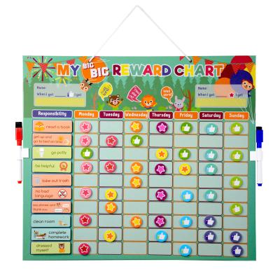 China Improve Child's Manual Ability My Calendar Chore Chart Magnetic Chart Board for Kids for sale