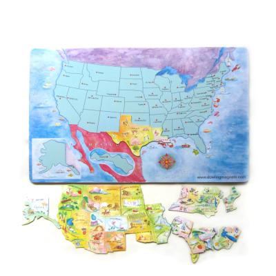 China Educational Toys Educational Toys Magnetic World Maps Puzzle For Kid for sale