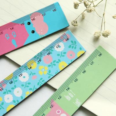 China Creative Study Gifts Customized Cartoon Pattern Magnetic Soft Ruler Straight Ruler for sale