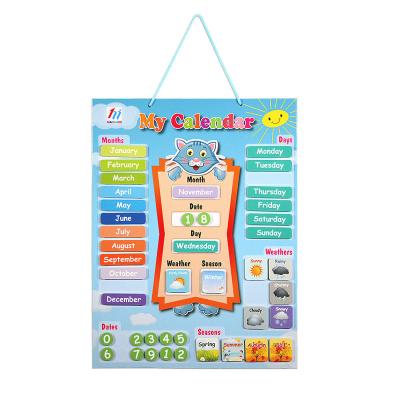 China Study Kids Learning Board Calendar Magnetic Magnet Educational Toy for Toddlers for sale