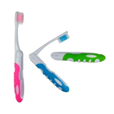 China Wholesale Foldable High Grade Travel Gift Rubber Portable Toothbrush for sale