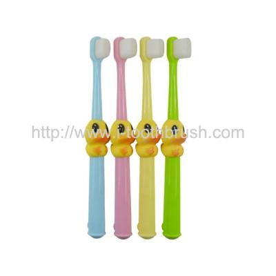 China New Disposable Duck Shape Nano Toothbrush For Kids for sale