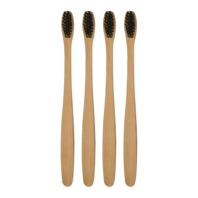 China Amazon OEM Organic Logo Disposable Hot Selling Bamboo Toothbrush for sale