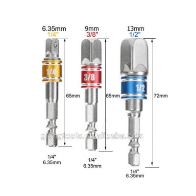 China 3pcs Universal Socket Wrench 1/4