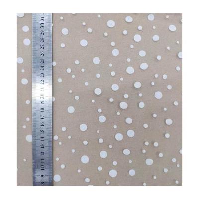 China Large Polka Dot Black Flocked Mesh Roll Anti-Static Fabric Flocked Printing Tulle Fabric for sale