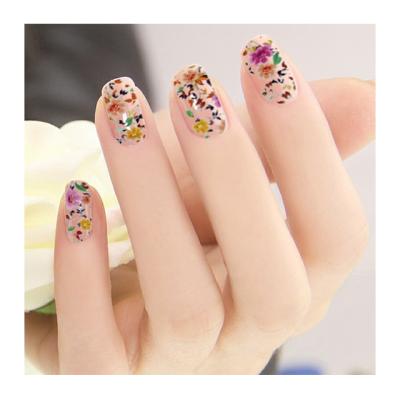 China Wholesale Non-Toxic Temporary Nail Art Eco-Friendly Wraps Stickers Decals Strips Gel Polish Custom Nail Stickers For Girls for sale