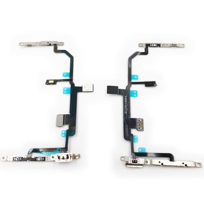 China Power Flex For iPhone 8 Plus Volume Button Switch Key Mute Flex Cable With Metal MobliePhone Parts 20000PCS/month for sale