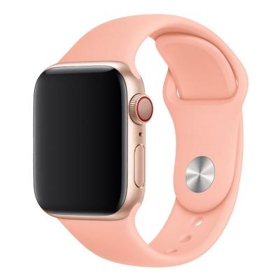 China Custom Silicone Band LEWO Logo Silicone Rubber Wristband Strap For Apple Watch 38 40 4142 44 45 49MM SE 7 6 5 4 3 Series 8 for sale