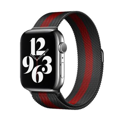 China LEWO Mesh Milanese Stainless Steel Magnetic Buckle Custom Watch Band For Apple Watch Ultra Series 8 7 6 Se 49 44 40 42 38 41 45mm for sale