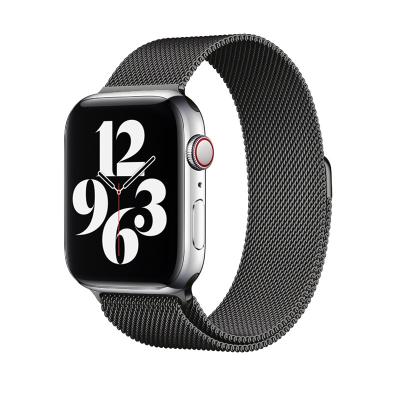 China LEWO Factory Stainless Steel Milanese Loop Strap Stainless Steel Metal Watch Band For Apple Watch Series Ultra 8 7 6 Se 49 44 40 42 38 41 45mm for sale