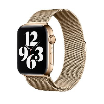 China LEWO Stainless Steel Buckle Milanese Magnetic Strap Watch Band For Apple Watch Series Ultra 8 7 6 Se 49 44 40 42 38 41 45mm for sale