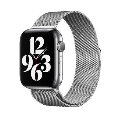 China LEWO Stainless Steel Loop Watch Band Milanese Strap Milanese Watch Band For Apple Watch Series Ultra 8 7 6 Se 49 44 40 42 38 41 45mm for sale