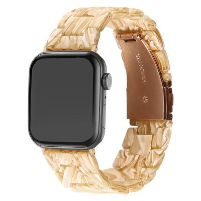 China LEWO Silicone Fashion Women's Multiple Color Resin Strap Strap Watch Band For Apple Watch Series Ultra 8 7 6 Se 49 44 40 42 38 41 45mm for sale