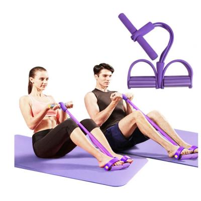 China Home Fitness 4tube Non-slip Wholesale Customized Use Pull Up Rope Pedal Resistance Bands Exercise Equipment for sale