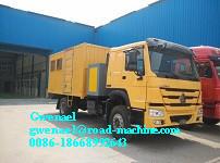 China HOWO 4 x 2 Light Duty Commercial Trucks Mobile Workshop Truck for sale