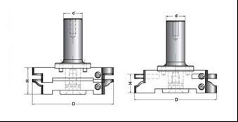 China Zwarte kleur Deurkader CNC router bits met veranderlijk messen Te koop