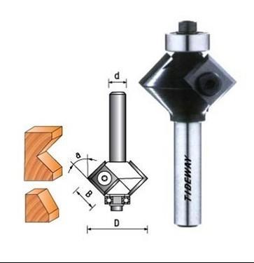 China Schuine rand CNC router bits met omkeerbare messen, met micro graan wolfraamcarbide tips Te koop