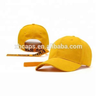 China Custom Printed JOINT Strap 6 Panel Long Panel Baseball Cap Distressed Dad Hat Custom Dad Hat for sale