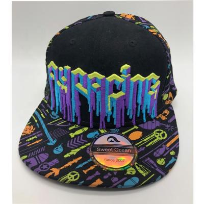 China JOINT New Fashion Embroidered 6 Panel Snapback Hat Cap With Custom Logo for sale