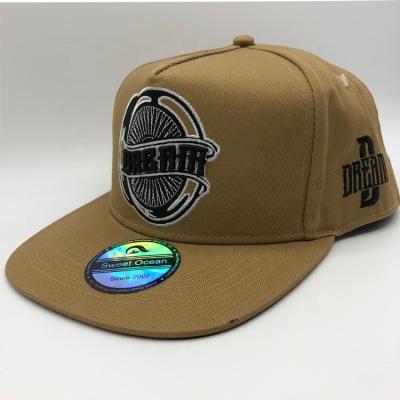 China COMMON Customized 5 Panel Unisex Hip Hop Snapback Covers With Embroidered Logo for sale