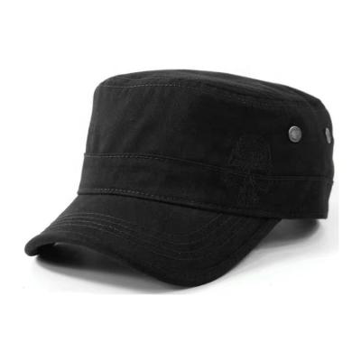 China Wholesale Custom Character Flat Top Military Hat Wholesale Custom Flat Top Military Cap for sale